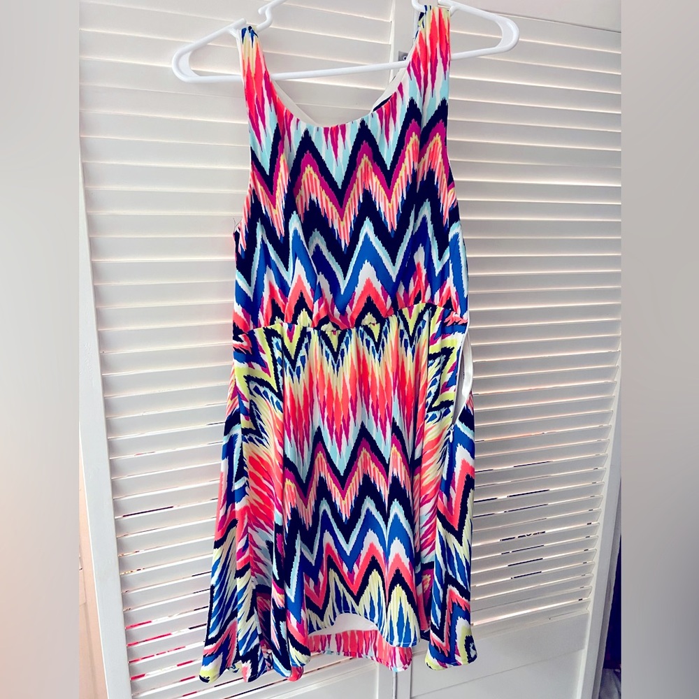 Neon colors mini dress